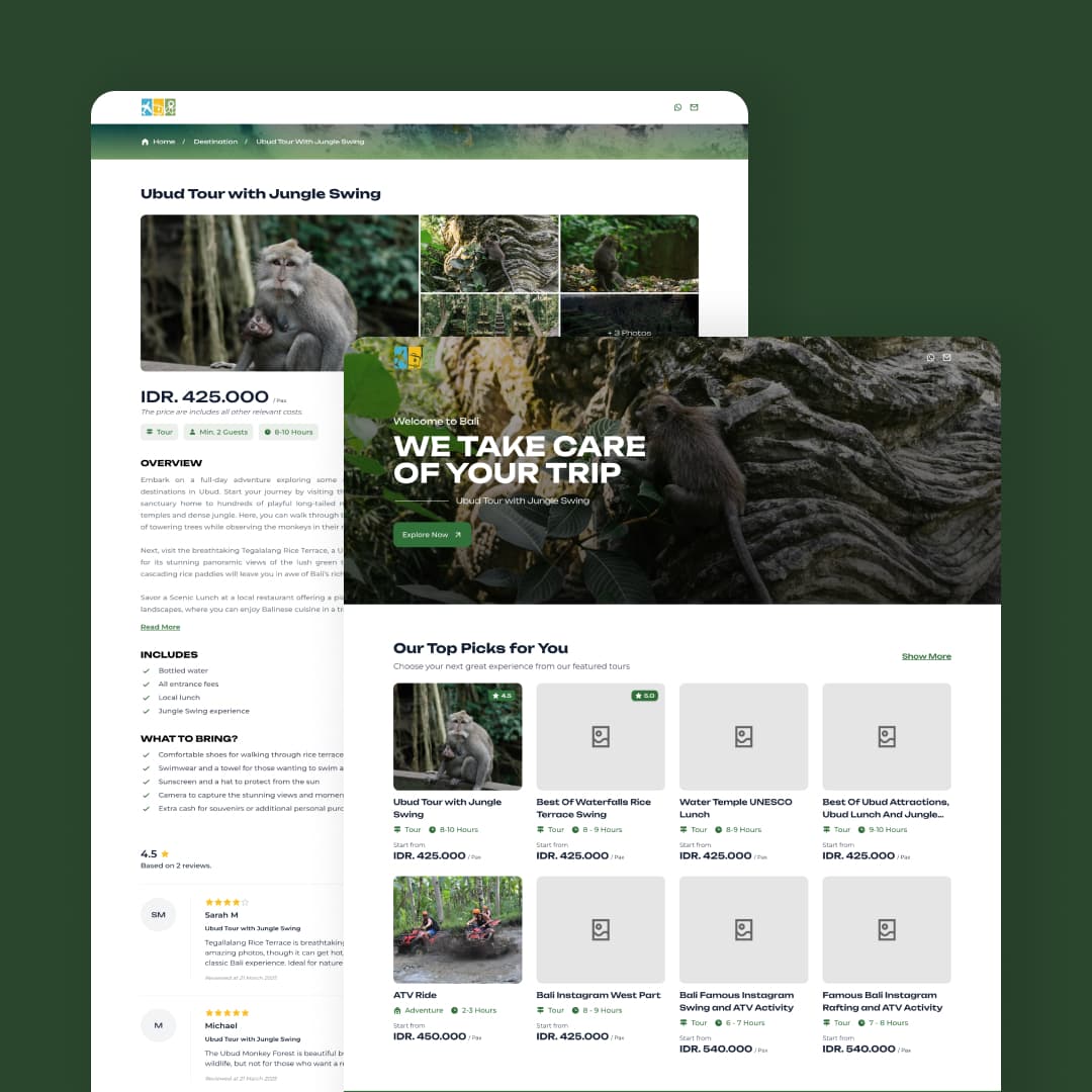 Website Karen's Tour